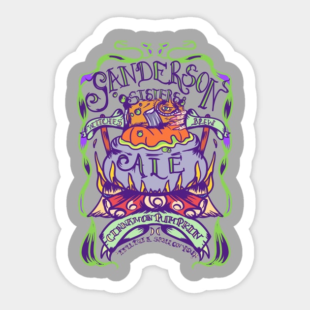 Sanderson Sisters Witches Brew Ale Sticker by MonicaLaraArt